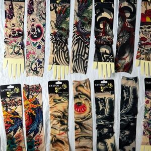 Price is for ONE- deals if buy Multi Tattoo Sleeve arm kids adults Halloween fun